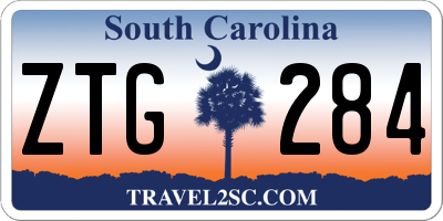 SC license plate ZTG284