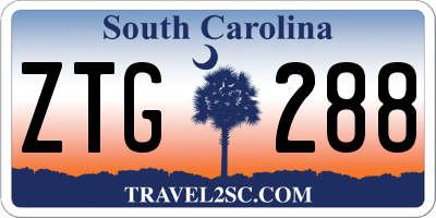 SC license plate ZTG288