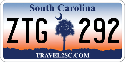 SC license plate ZTG292