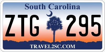 SC license plate ZTG295