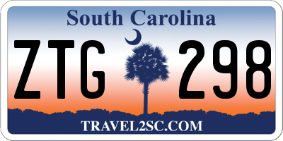 SC license plate ZTG298
