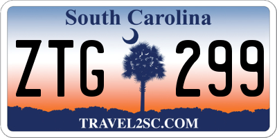SC license plate ZTG299