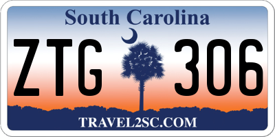 SC license plate ZTG306