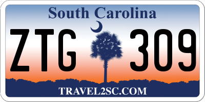 SC license plate ZTG309