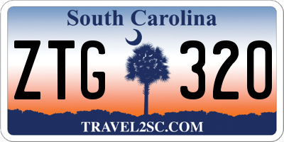 SC license plate ZTG320