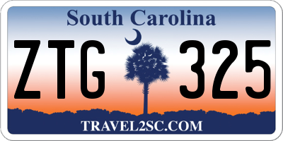 SC license plate ZTG325