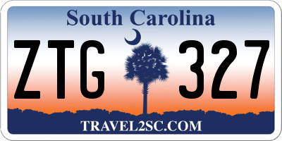 SC license plate ZTG327