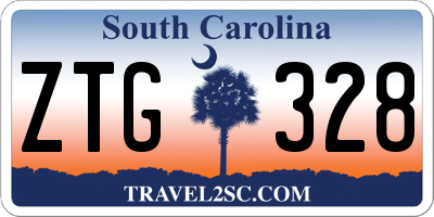 SC license plate ZTG328
