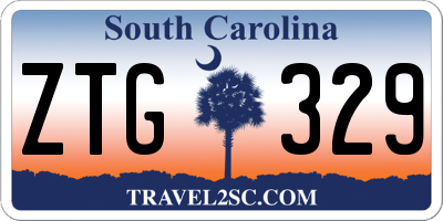 SC license plate ZTG329