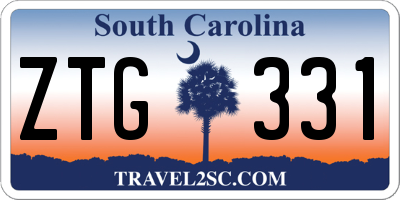 SC license plate ZTG331