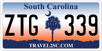 SC license plate ZTG339