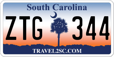 SC license plate ZTG344