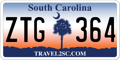 SC license plate ZTG364