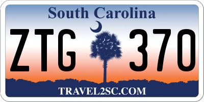 SC license plate ZTG370