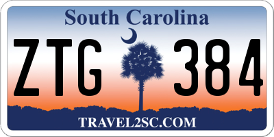 SC license plate ZTG384