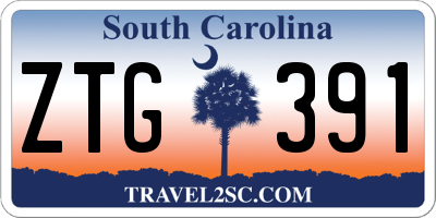 SC license plate ZTG391