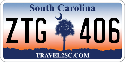 SC license plate ZTG406