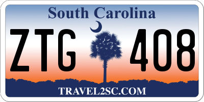 SC license plate ZTG408