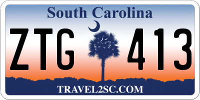 SC license plate ZTG413