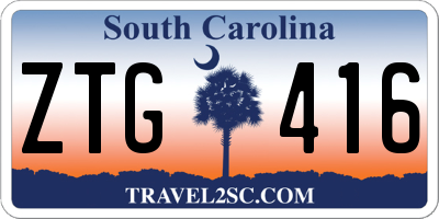 SC license plate ZTG416