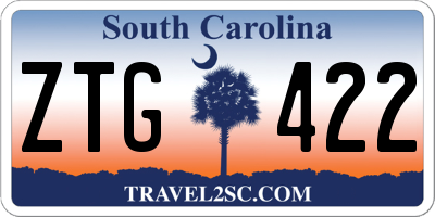 SC license plate ZTG422