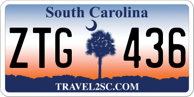 SC license plate ZTG436