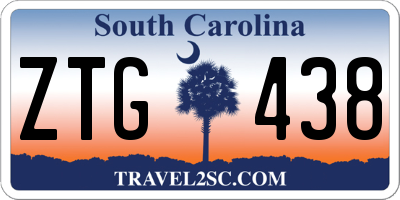 SC license plate ZTG438