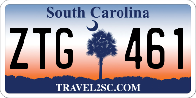 SC license plate ZTG461
