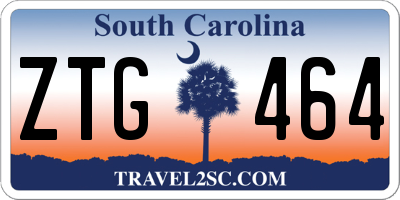 SC license plate ZTG464