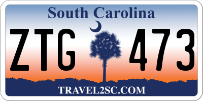 SC license plate ZTG473