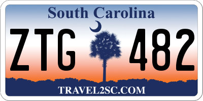 SC license plate ZTG482