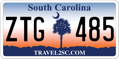 SC license plate ZTG485