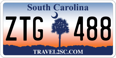 SC license plate ZTG488