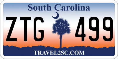SC license plate ZTG499