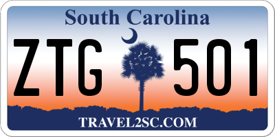 SC license plate ZTG501