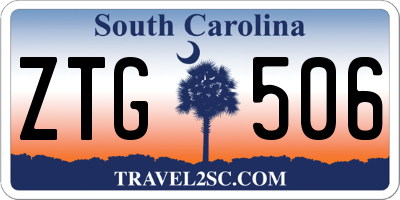 SC license plate ZTG506