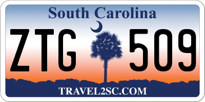 SC license plate ZTG509
