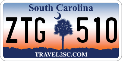 SC license plate ZTG510