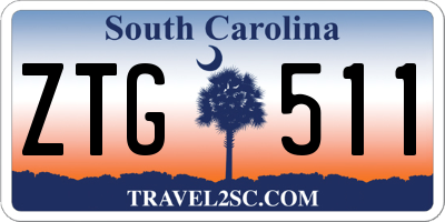 SC license plate ZTG511