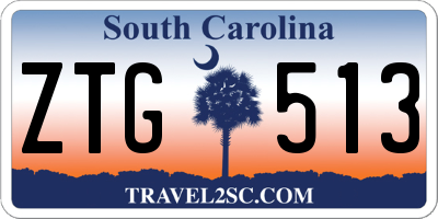 SC license plate ZTG513