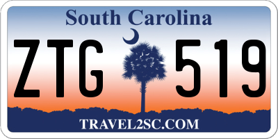 SC license plate ZTG519