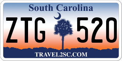 SC license plate ZTG520