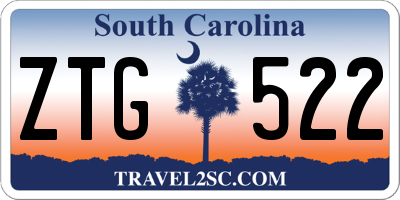 SC license plate ZTG522
