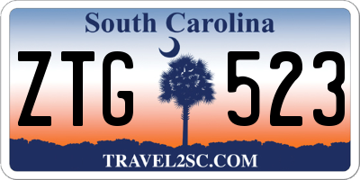 SC license plate ZTG523