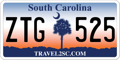 SC license plate ZTG525