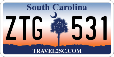 SC license plate ZTG531