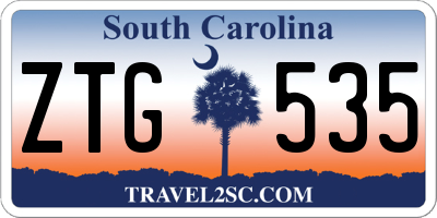 SC license plate ZTG535