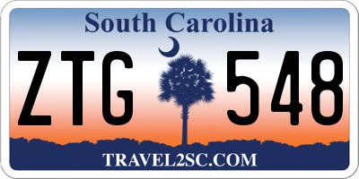 SC license plate ZTG548