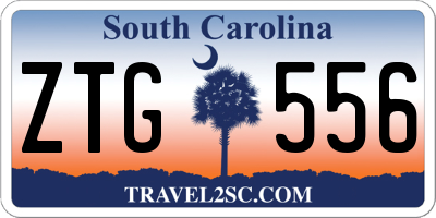 SC license plate ZTG556