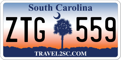 SC license plate ZTG559